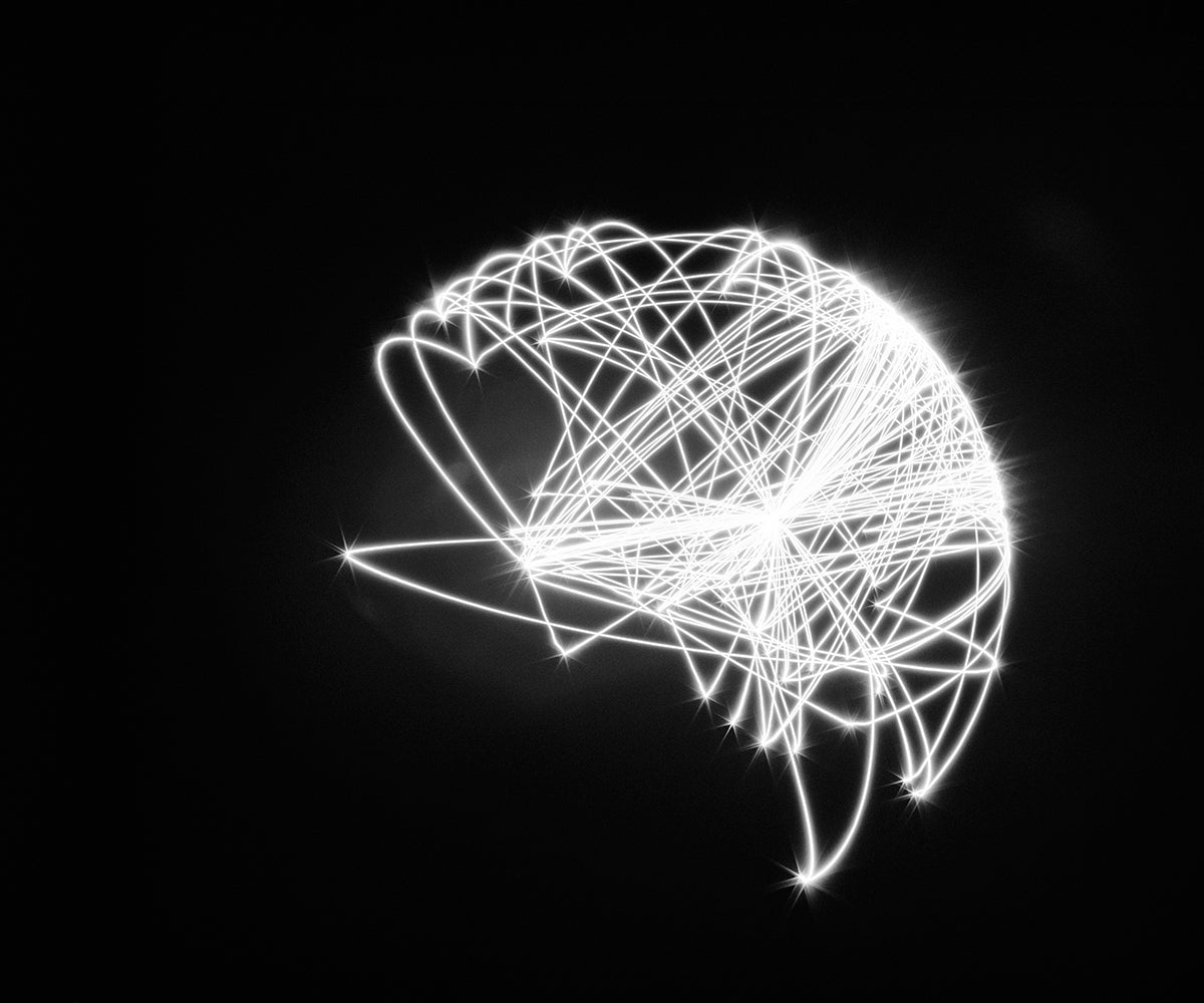Maximum Distance Minimum Displacement Nasir, 48x60 inch archival light drawing photograph, edition of 5 by Staple Crops Studio